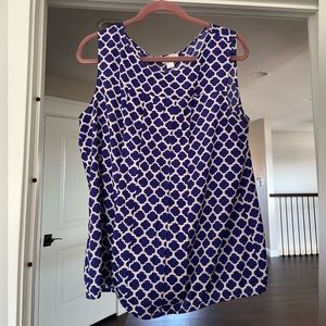 Loft sleeveless blouse